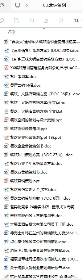 餐饮业运营管理营销策划商业模式知识图谱资料包
